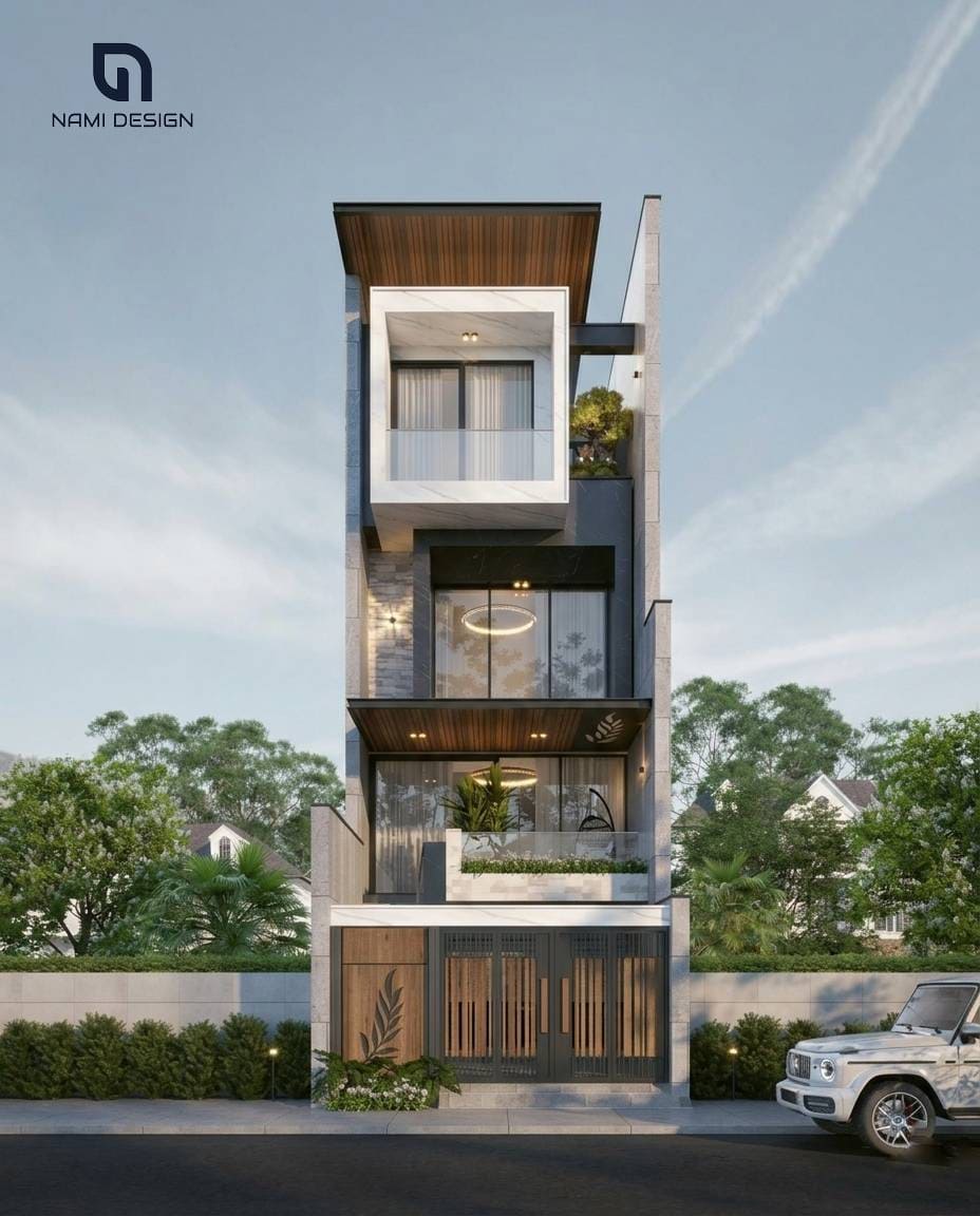 Thiết Kế Nhà Phố 4 Mặt Thông Thoáng