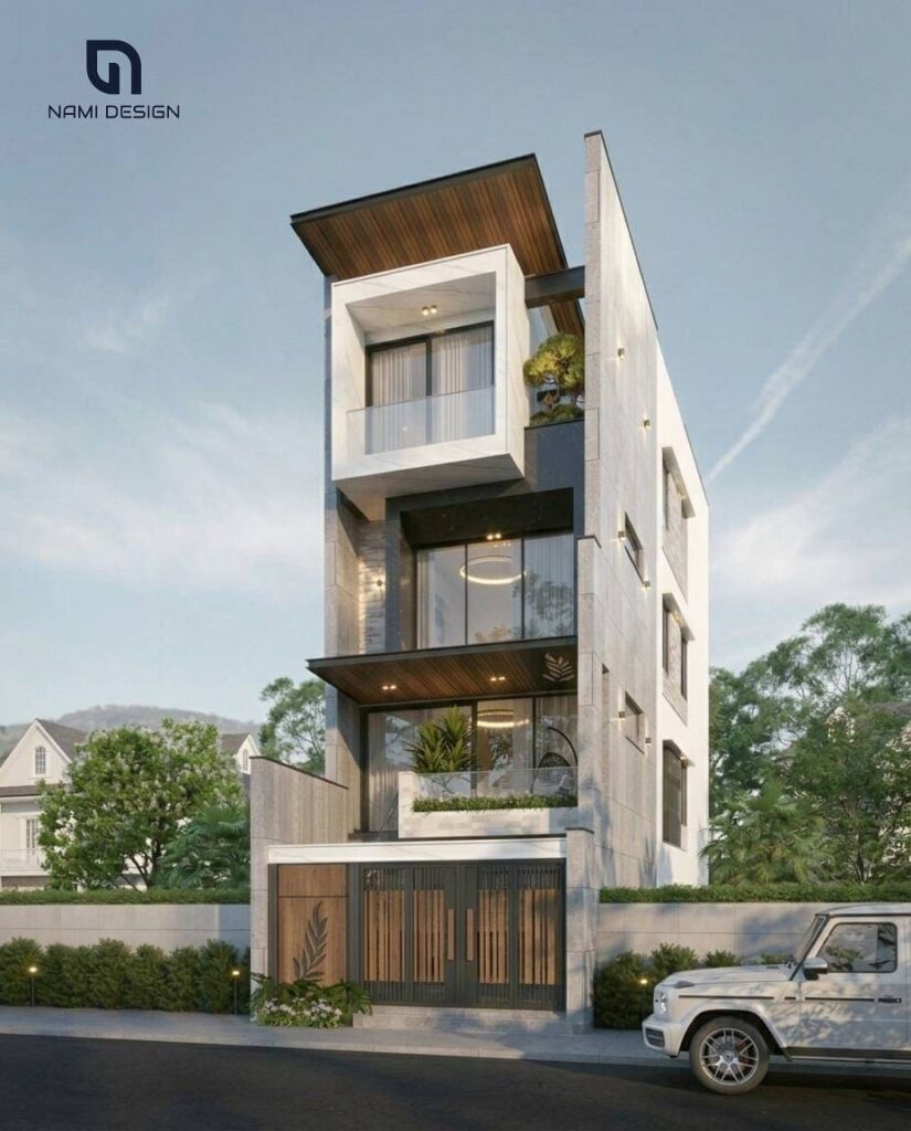 Thiết Kế Nhà Phố 4 Mặt Thông Thoáng