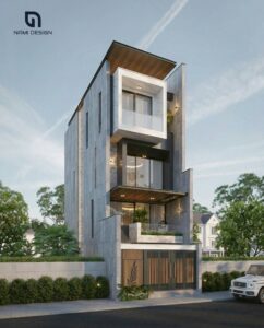 Thiết Kế Nhà Phố 4 Mặt Thông Thoáng