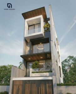 Thiết Kế Nhà Phố 4 Mặt Thông Thoáng