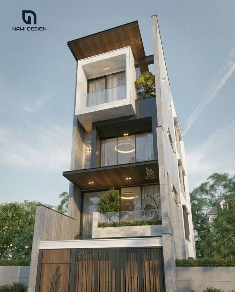 Thiết Kế Nhà Phố 4 Mặt Thông Thoáng