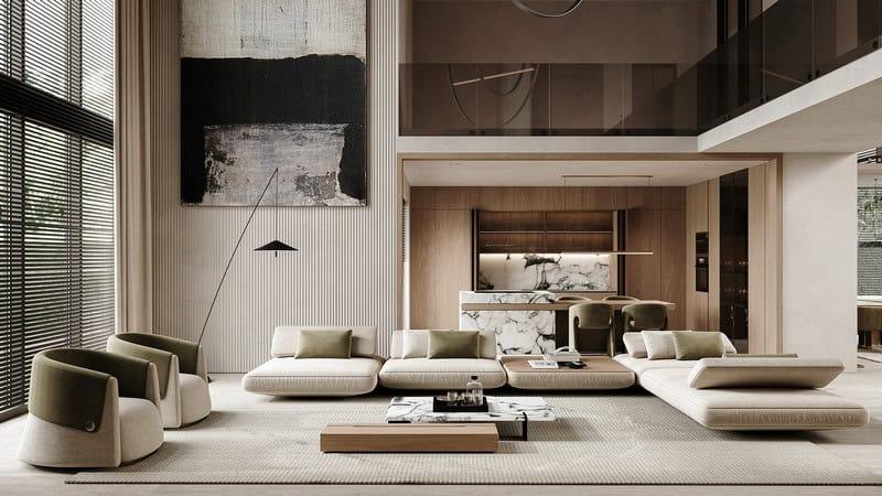 Xu hướng thiết kế mang phong cách hiện đại, nổi bật với các gam màu trung tính cùng đường nét thiết kế đơn giản, gọn gàng.