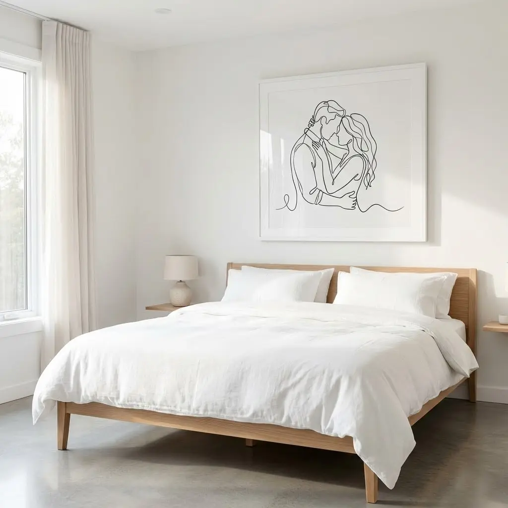Tranh phòng ngủ theo phong cách hiện đại