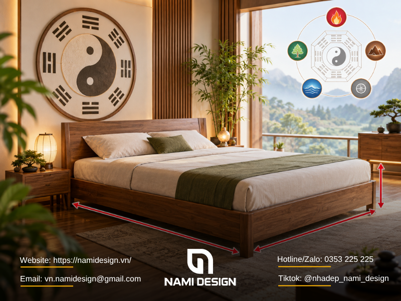 Hướng dẫn lựa chọn kích thước giường ngủ theo phong thủy