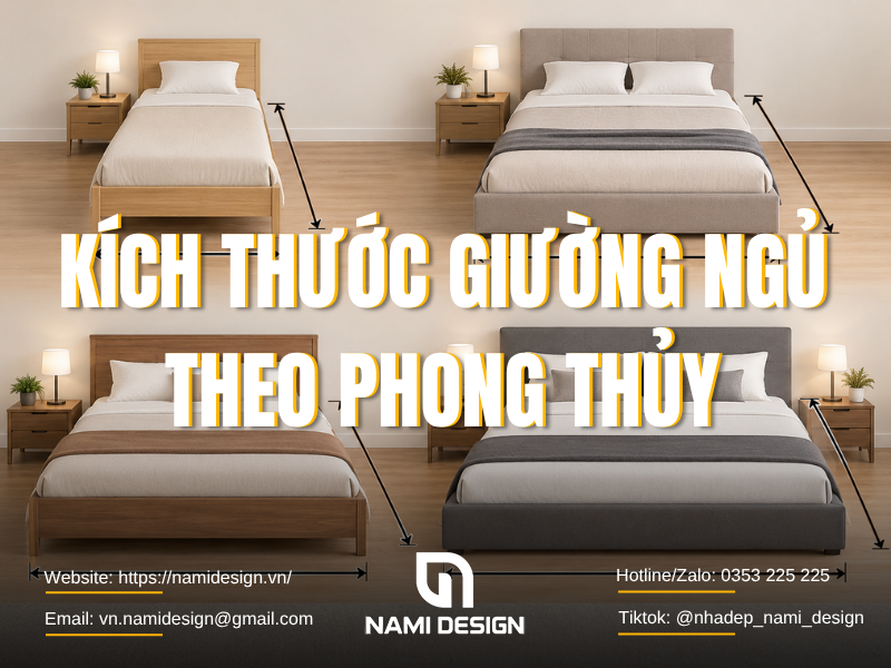 Kích thước giường ngủ theo phong thủy