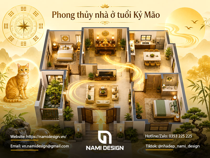 Cách bố trí phong thủy nhà ở cho tuổi Kỷ Mão