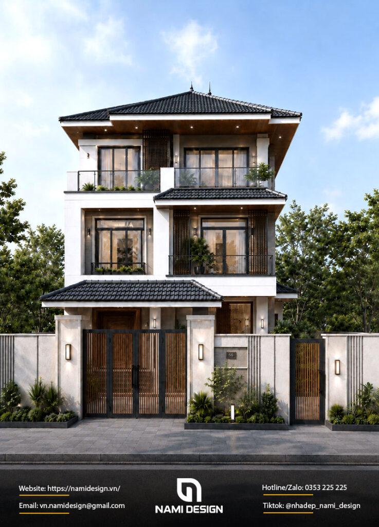 Thiết Kế Biệt Thự 3 Tầng 150m2 Hiện đại
