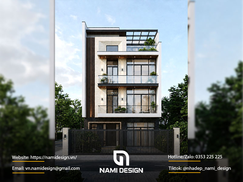 Thiết Kế Nhà Phố 3 Tầng 1 Tum Modern Luxury