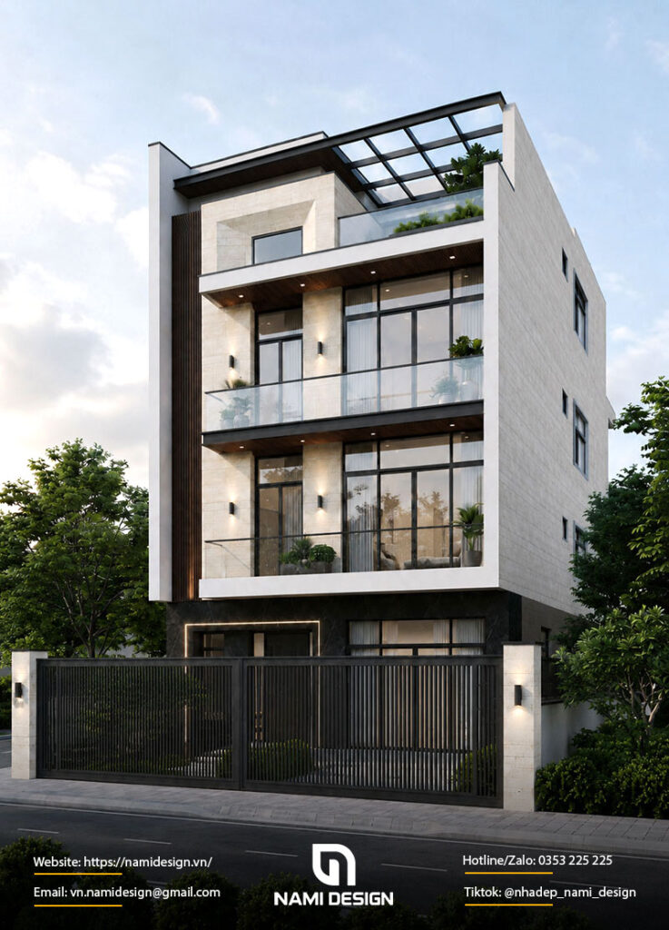 Thiết Kế Nhà Phố 3 Tầng 1 Tum Modern Luxury
