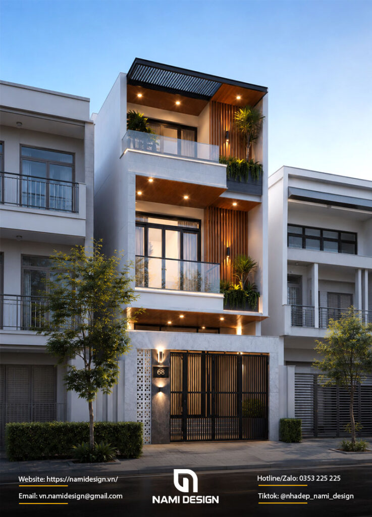 Thiết Kế Nhà Phố 3 Tầng Modern Luxury 80m2