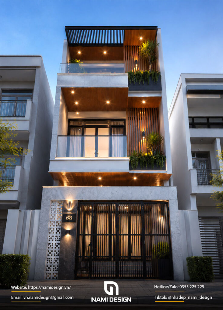 Thiết Kế Nhà Phố 3 Tầng Modern Luxury 80m2