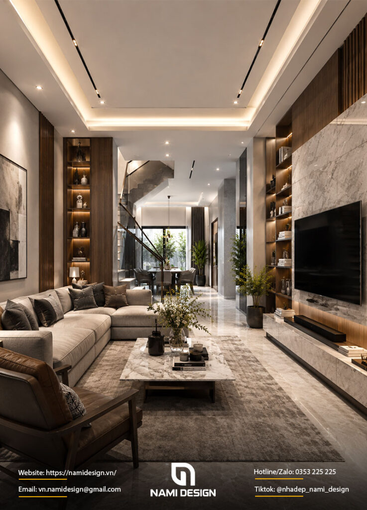 Thiết Kế Nhà Phố 3 Tầng Modern Luxury 80m2