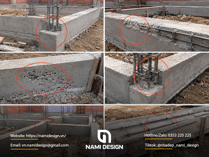 Các lỗi thi công đà kiềng thường gặp