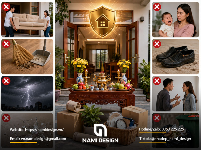 Những điều kiêng kỵ cần tránh khi nhập trạch