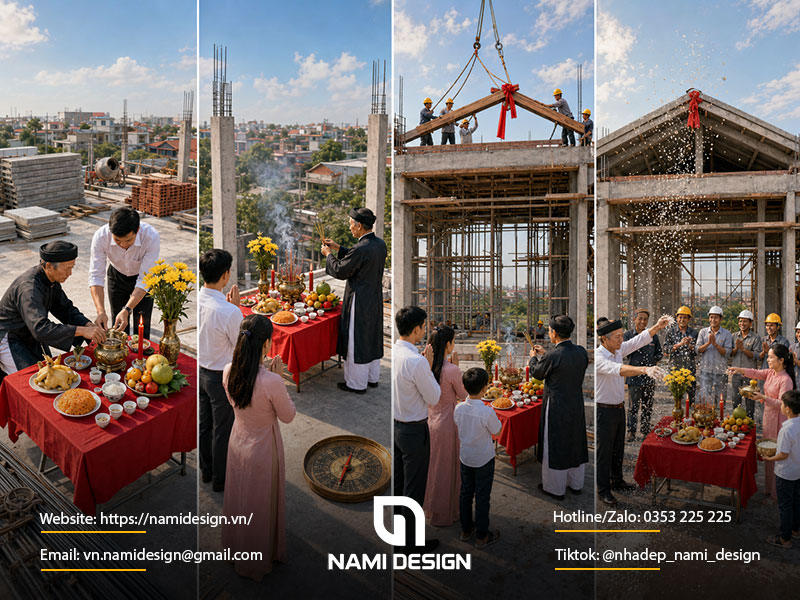 Quy trình làm lễ cất nóc chuẩn phong thủy