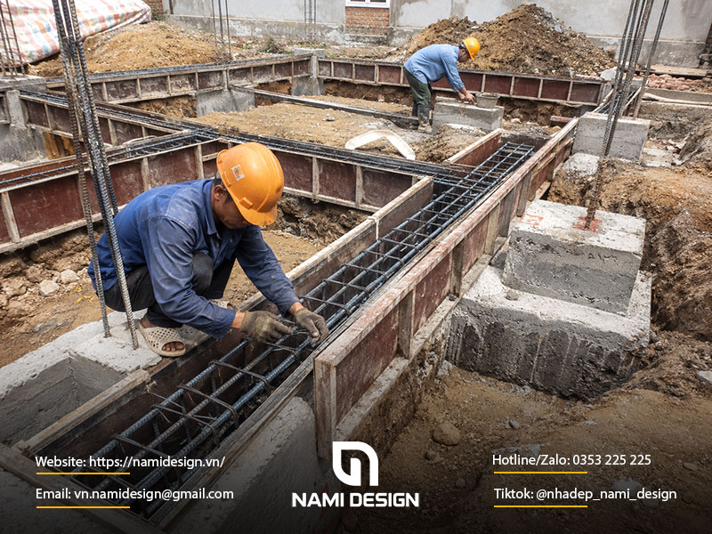 Quy trình thi công giằng móng đúng kỹ thuật