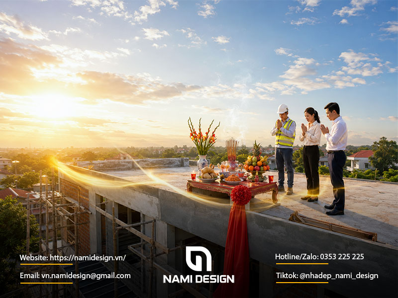 Ý nghĩa của lễ cất nóc trong phong thủy