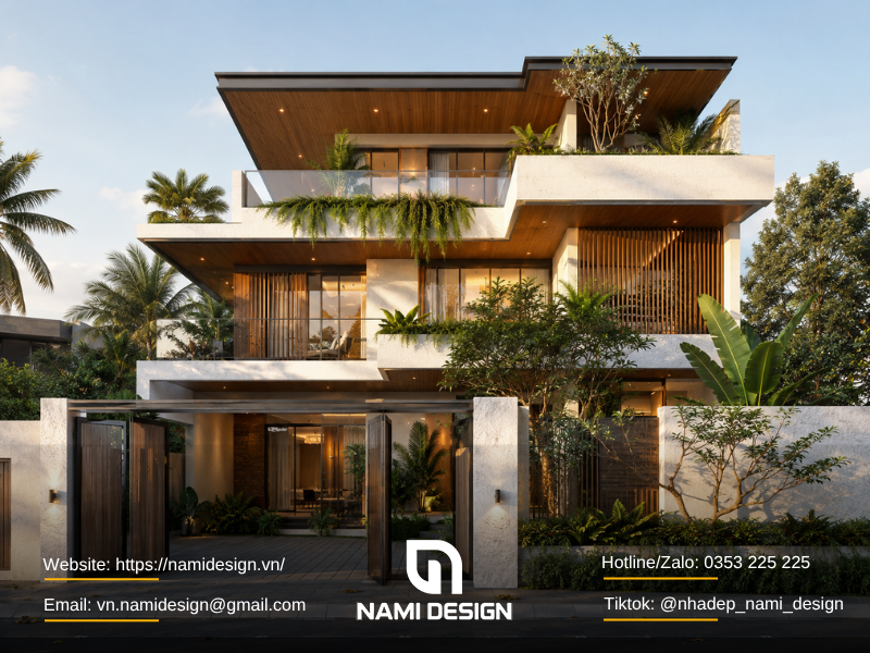 Biệt thự phong cách Modern Tropical