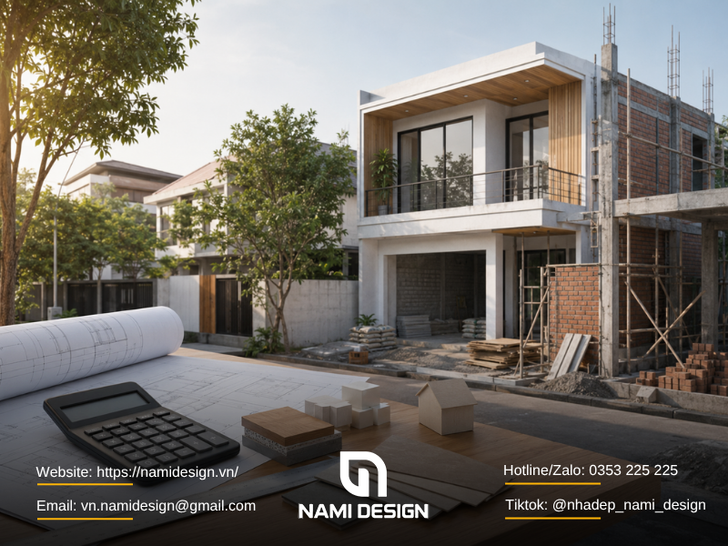 Cách tính chi phí xây nhà trọn gói 1 tỷ