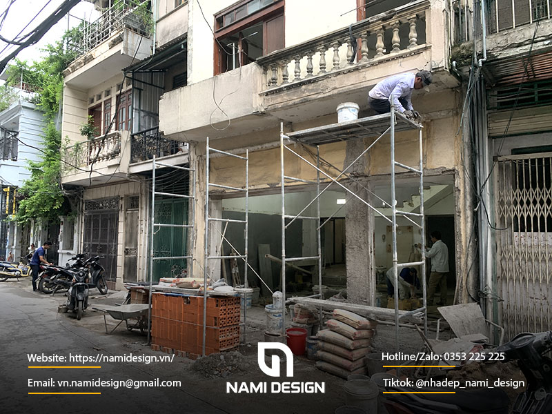 Cải tạo nhà phố cũ trong ngõ tại Thanh Xuân, Hà Nội
