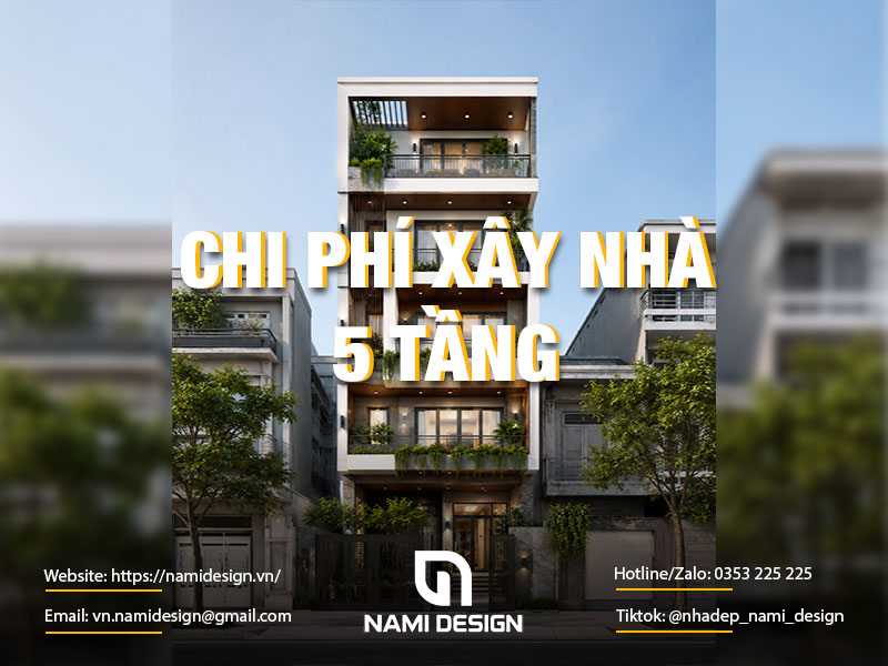 Chi phí xây nhà 5 tầng