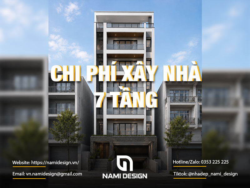Chi phí xây nhà 7 tầng