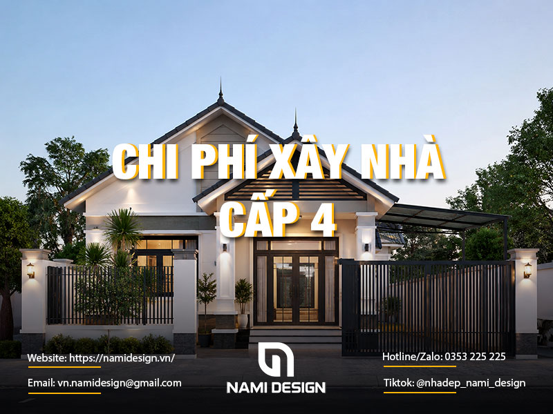 Chi phí xây nhà cấp 4