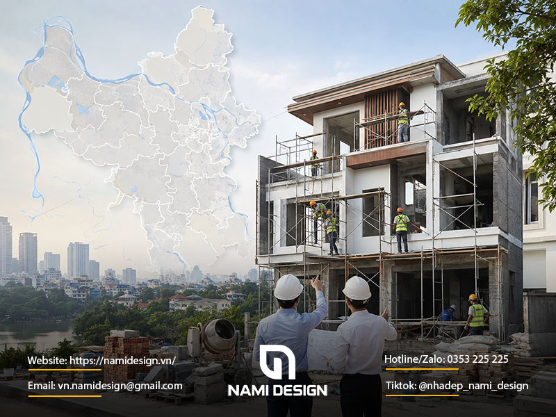 Dịch vụ xây nhà trọn gói Hà Nội tại NAMI Design