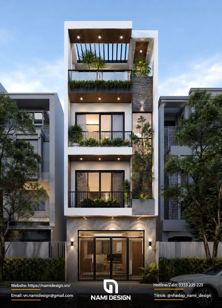 Dự án nhà phố 4 tầng hiện đại tại Hà Nội