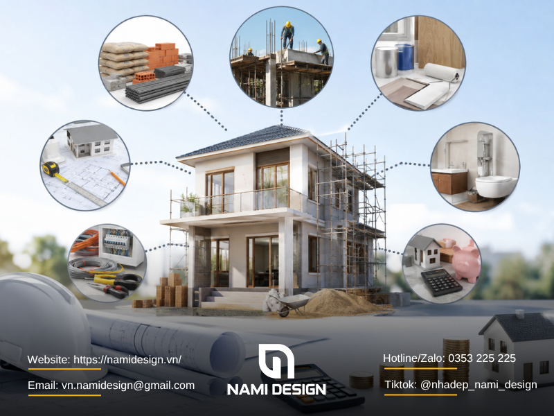 Giá xây nhà trọn gói gồm những khoản nào