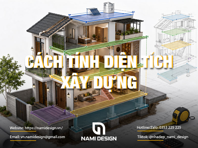 Cách tính diện tích xây dựng