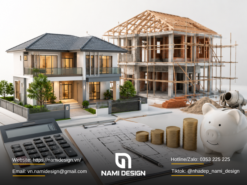 Hướng dẫn cách tính giá xây nhà trọn gói chi tiết