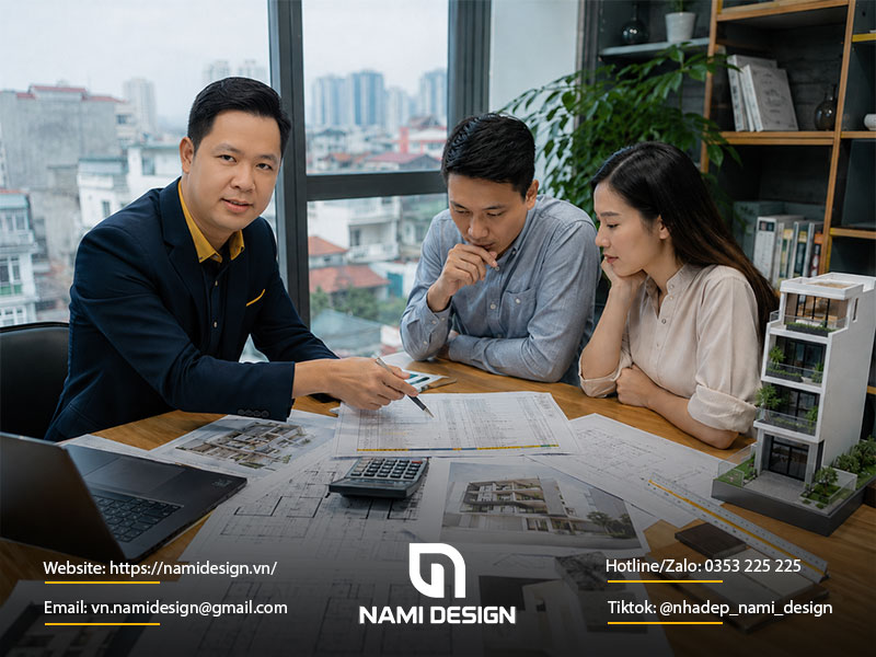Nhận khái toán xây nhà trọn gói Hà Nội cùng NAMI Design