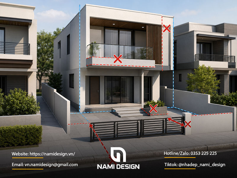 Những lỗi thường gặp khi xác định khoảng lùi
