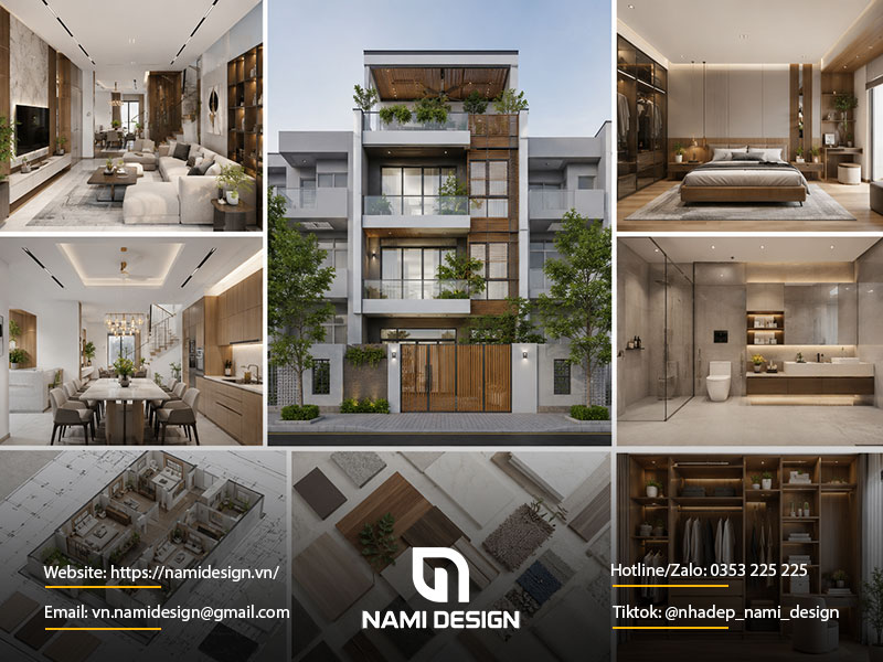 Phạm vi dịch vụ thiết kế nội thất nhà liền kề tại NAMI Design