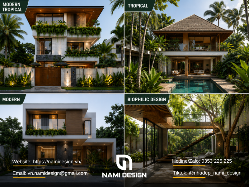 Phân biệt Modern Tropical với những phong cách khác