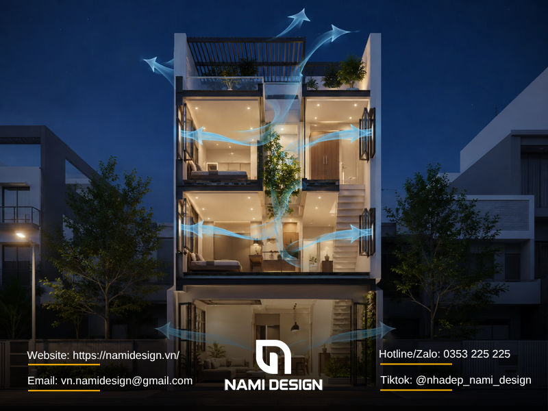 Tận dụng thông gió ban đêm khi điều kiện ngoài trời phù hợp
