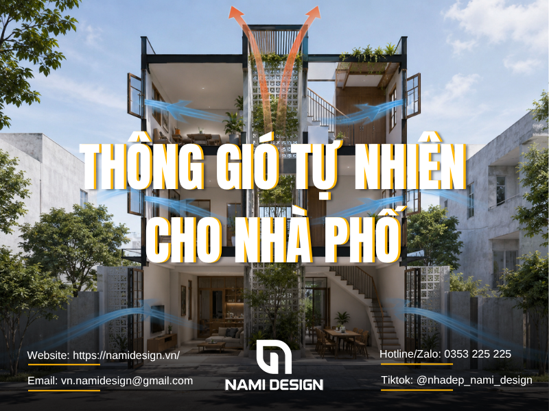 Thông gió tự nhiên cho nhà phố