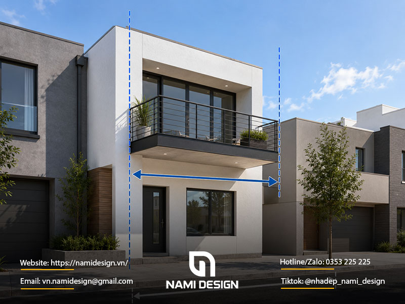Ví dụ xác định ban công đua ra bao nhiêu