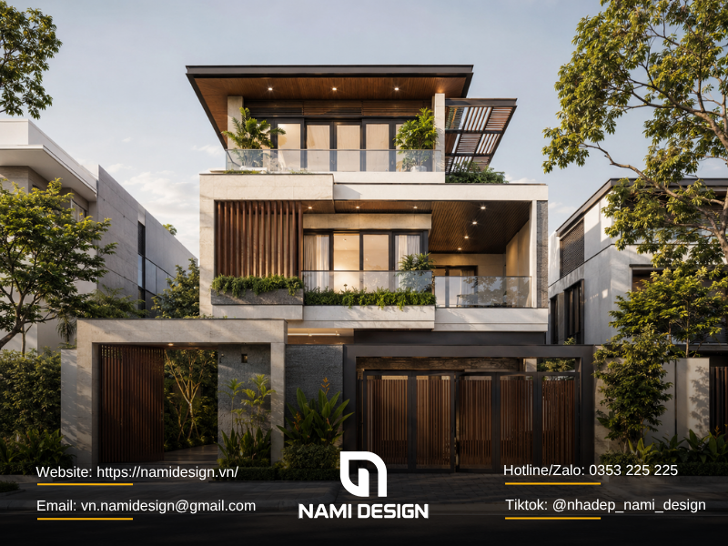 Biệt thự hiện đại 3 tầng