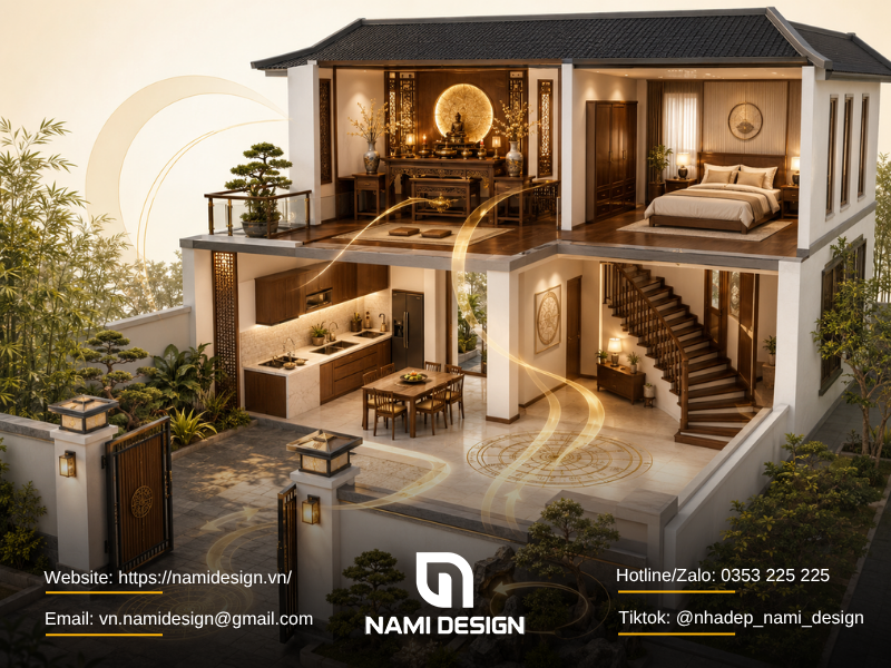 Bố trí cổng, bếp, bàn thờ và phòng ngủ cho tuổi Tân Mùi