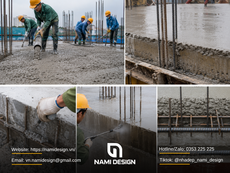 Nếu đang đổ bê tông nhưng buộc phải dừng thì xử lý thế nào