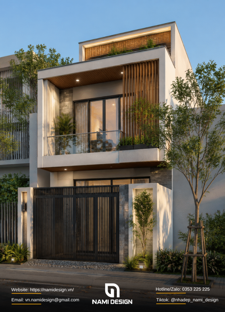 Nhà ống 2 tầng 3 phòng ngủ 1 phòng thờ