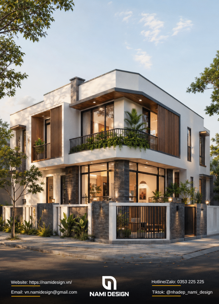 Nhà ống 2 tầng hai mặt tiền