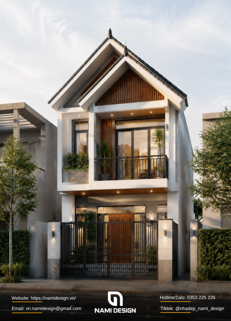 Nhà ống 2 tầng mái Thái