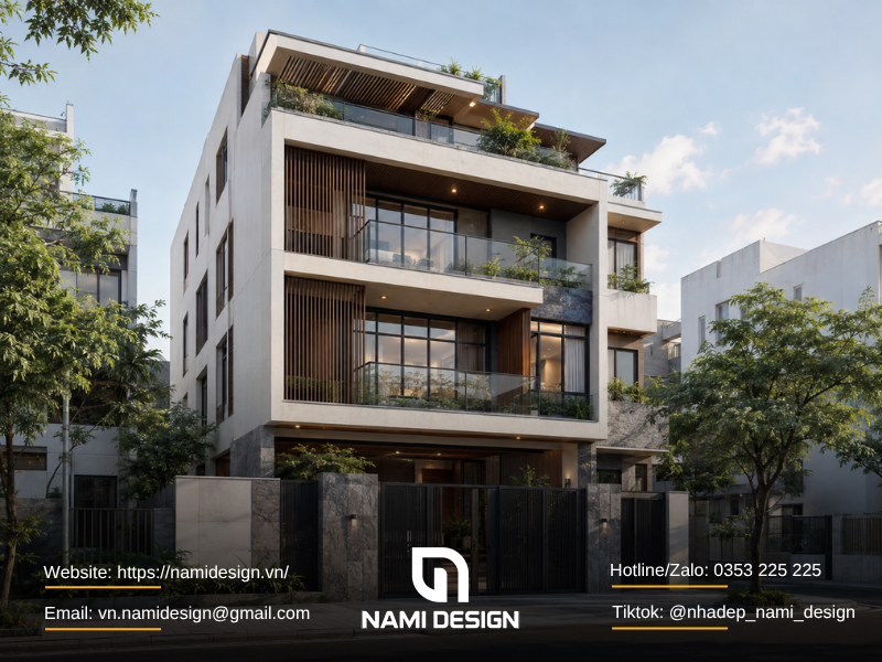 Nhà phố 4 tầng khoảng 80 - 100m2/sàn