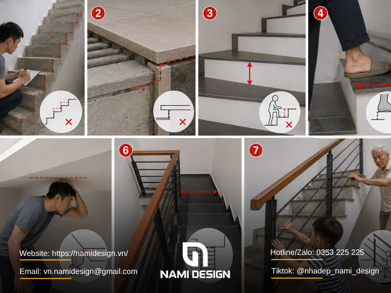 Những lỗi thường gặp khi làm cầu thang nhà phố