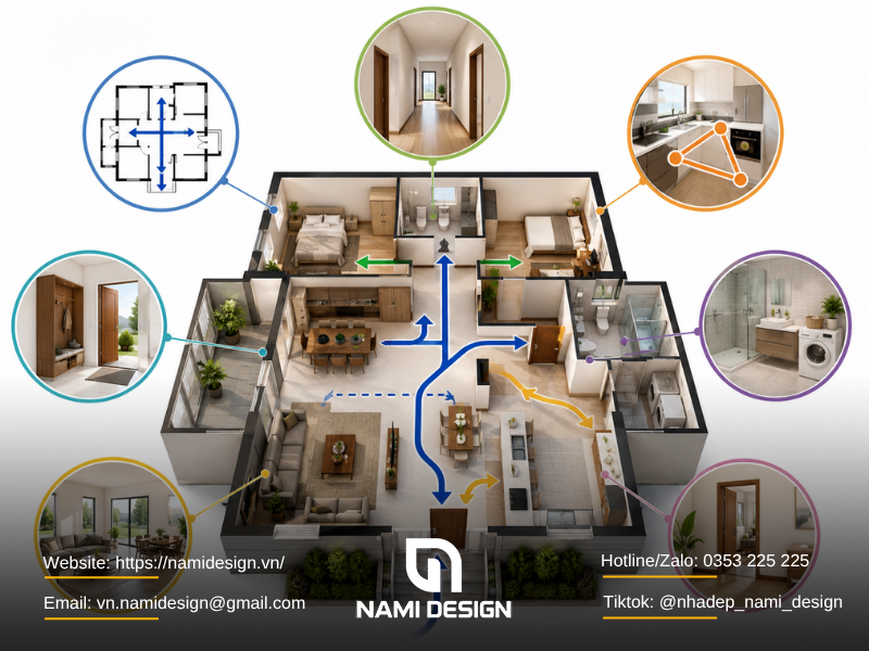 Những nguyên tắc bố trí luồng giao thông trong nhà khoa học