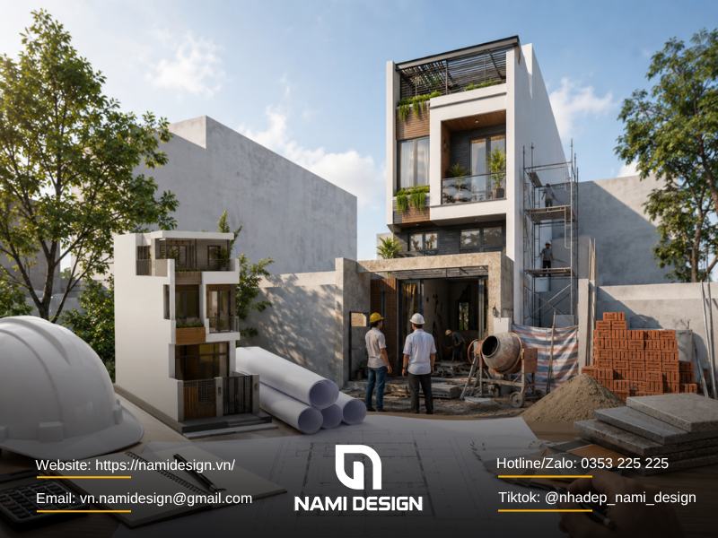 Trước khi thi công nhà phố cần chuẩn bị những gì