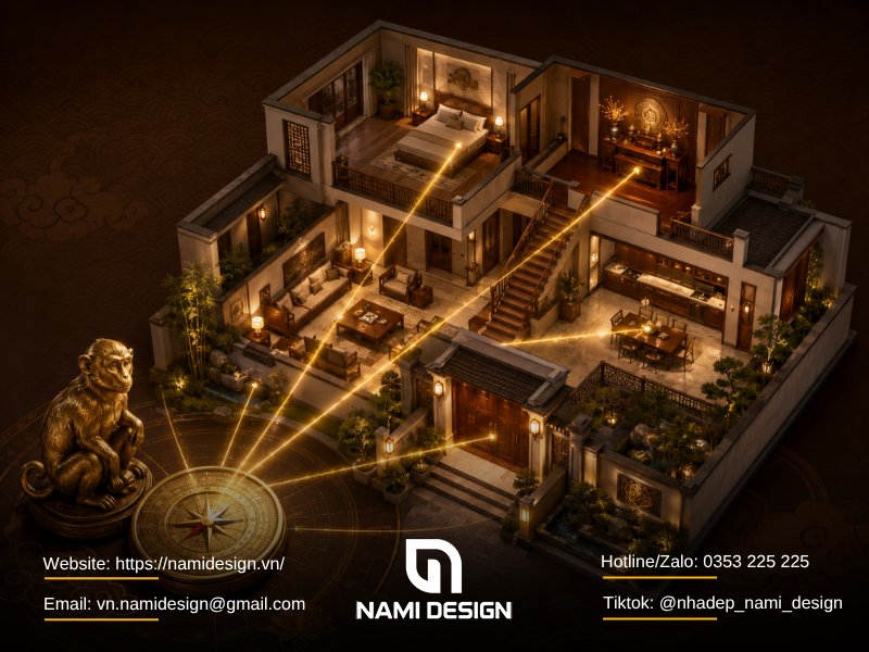 Ứng dụng hướng hợp tuổi Nhâm Thân trong bố trí nhà ở